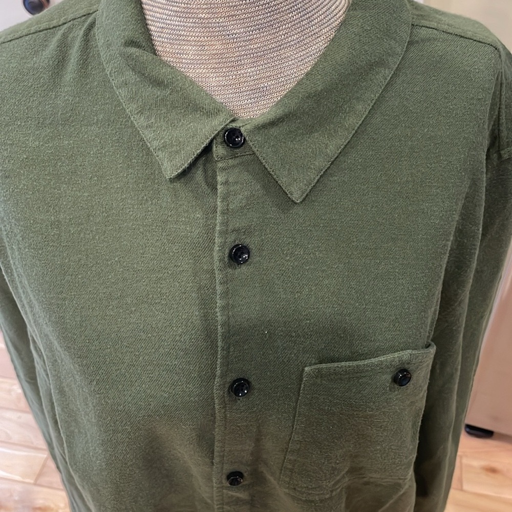 BLDWN Olive Green Button-Up Shirt - Picture 3 of 8